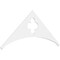 Ekena Millwork Pitch Turner Architectural Grade PVC Gable Pediment, 72"W x 30"H x 1"P (10/12) GPP072X030X100TUR - alternate 1